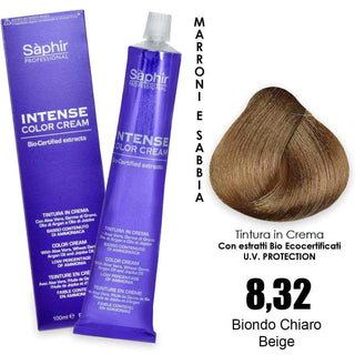 Saphir Intense crema colorante - 8.32 biondo chiaro beige