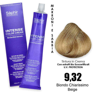 Saphir Intense crema colorante - 9.32 biondo chiarissimo beige