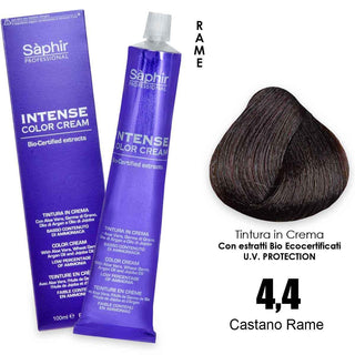 Saphir Intense crema colorante - 4.4 castano rame