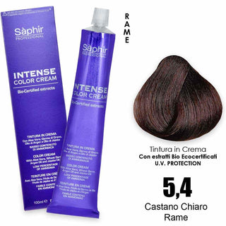 Saphir Intense crema colorante - 5.4 castano chiaro rame