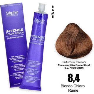 Saphir Intense crema colorante - 8.4 biondo chiaro rame