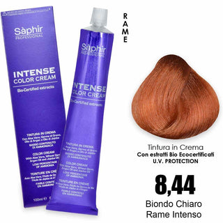 Saphir Intense crema colorante - 8.44. biondo chiaro rame intenso