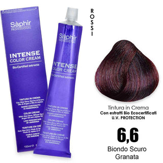 Saphir Intense crema colorante - 6.6 biondo scuro granata