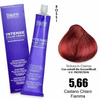 Saphir Intense crema colorante - 5.66 castano chiaro fiamma