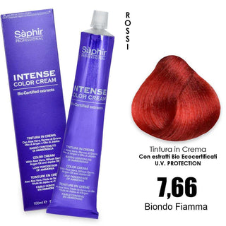Saphir Intense crema colorante - 7.66 biondo fiamma