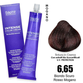 Saphir Intense crema colorante - 6.65 biondo scuro rosso mogano