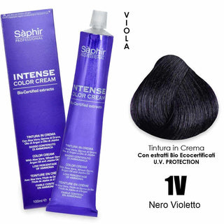 Saphir Intense crema colorante - 1v nero violetto