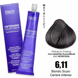 Saphir Intense crema colorante - 6.11 biondo scuro cenere intenso