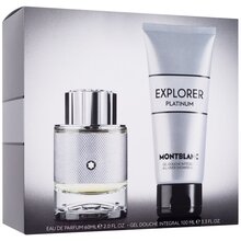 Mont Blanc Conjunto de presente Explorer Platinum EDP 60ml spray de gel 100ml