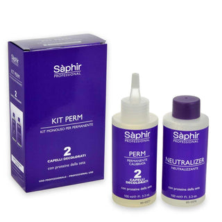 Saphir kit monouso per permanente - 2 capelli decolorati