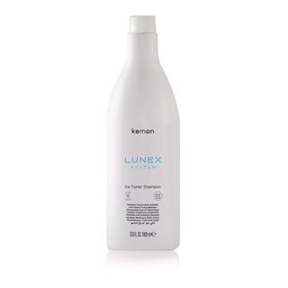 Kemon Lunex System Ice Toner Shampoo, Shampoo per il trattamento dei capelli, 1000 ml
