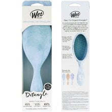 Wet brush Escova de Cabelo Original Detangler Glitter Waves Azul