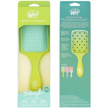 Wet brush Paddle Detangler Feel Good Ombre Green/Blue - hair brush