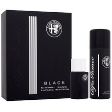 Alfa romeo סט מתנה של Black EDT 15 מ"ל וספריי גוף 150 מ"ל