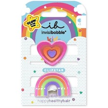 Clipstar Glow Happy Heart - Sponky do vlasů 2 ks