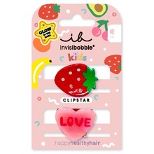 Clipstar Glow Strawberry Fruits - Sponky do vlasů 2 ks
