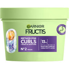 Garnier Увлажняющая маска Fructis Method для сухих, волнистых и вьющихся волос - 370 мл