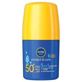 Nivea Sun Kids Protect & Care 5-In-1 Roll-On SPF 50+ - Protezione solare roll-on 50 ml