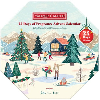 Yankee candle Calendario dell'Avvento 24 Giorni di Fragranza - Calendario dell'Avvento di candele votive 1 pz