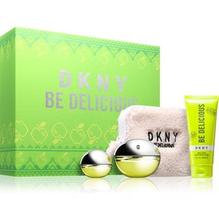 Dkny Be Delicious Confezione regalo EDP 100 ml, lozione corpo 100 ml, miniatura EDP 15 ml e pochette 100 ml