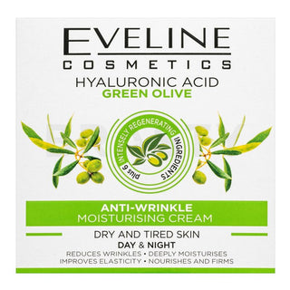 Eveline Acido Ialuronico Crema Idratante Antirughe Oliva Verde 50 ml