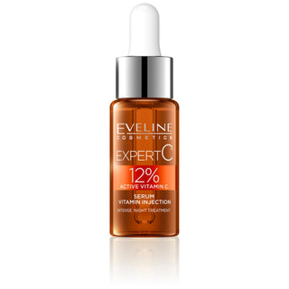 Eveline Cosmetics Expert C , Vitamina C, Antietà, Notte, Siero, Per il viso, 18 ml