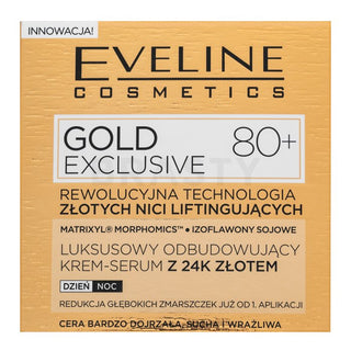 Eveline Gold Exclusive Lussuoso Siero Crema Rigenerante 80+ 50 ml