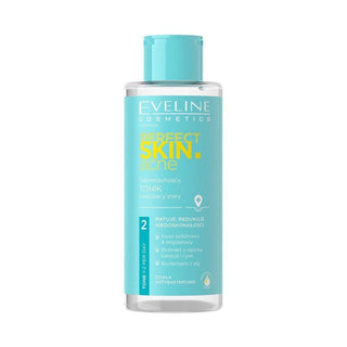 Eveline cosmetics Pelle Perfetta.Acne, Lozione Tonica Seboregolatrice, Per Viso, 200 ml