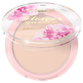Eveline cosmetics Flower Garden, Illuminante, Cipria Compatta, 8 g
