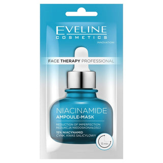 Eveline Cosmetics Therapy Professional, Niacinamide, Maschera Crema Anti-Imperfezioni, Per il Viso, 8 ml