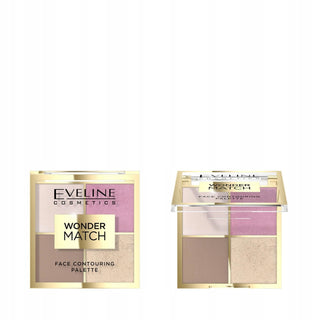Eveline cosmetics Wonder Match, tavolozza contouring, 4 tonalità, 01, 10,8 g
