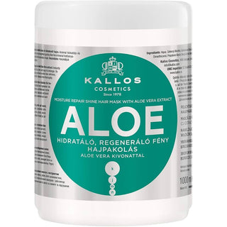 Kallos Aloe Moisture Repair Shine 1000 ml — Maschera per capelli