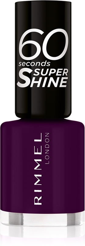Rimmel 60 Seconds Super Shine smalto per unghie colore 345 Black Cherries 8 ml