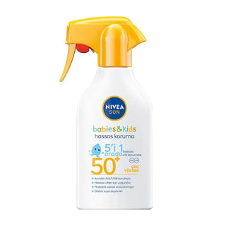 Nivea Spray protettivo per bambini e neonati Sensitive Protect Sun Babies & Kids SPF50+ 270 ml — Spray solare