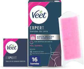 Depilatory strips Veet Expert Bikini for normal skin, 16 units 