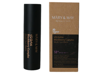Mary & may Vegan Blackberry Complex Multi Balsamo Solare SPF 50+ 10g — Balsamo labbra solare