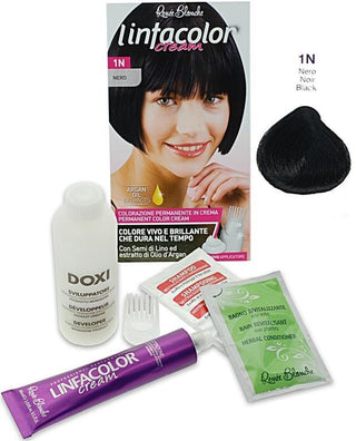 Rene'e blanche Linfacolor Crema 1N Nero Crema Colorante Capelli