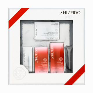 Set confezione regalo Shiseido: Schiuma detergente 7 ml + Crema viso antietà giorno e notte 50 ml + Ultimune Siero giorno e notte per viso e collo 10 ml + Antiocchiaie Ultimune giorno e notte