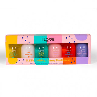 Set de diversión con burbujas y espuma I Love: Gel de ducha, Para todo tipo de piel