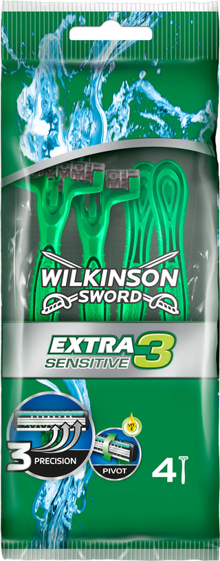Wilkinson Extra 3 Sensitive 4 pz — Rasoio monouso