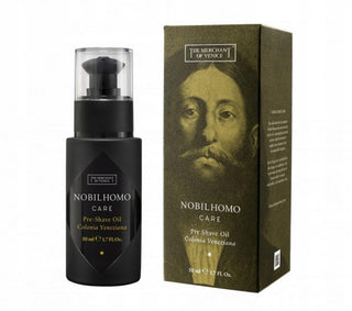 The Merchant Of Venice Nobil Homo Care Olio d'oliva Idratante e ammorbidente Olio pre-rasatura 50 ml