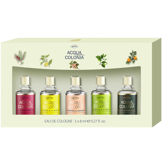 Set 4711 : Acqua Colonia Lemon & Ginger, Eau De Cologne, Unisex, 8 ml + Acqua Colonia Lychee & White Mint, Eau De Cologne, Unisex, 8 ml + Acqua Colonia Lime & Nutmeg, Eau De Cologne, Unisex, 8 ml + Acqua Colonia Blood Orange & Basil, Eau De Cologne, Unise