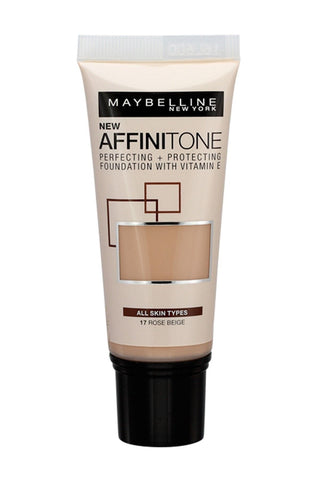 Maybelline Affinitone HD Fondotinta Idratante 17 Rose Beige 30 ml — Fondotinta liquido