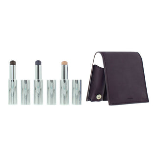 Plum Set Byredo : Color Stick, Multifunzionale, Ombretto Stick, Vienna, 3,5 g + Color Stick, Multifunzionale, Ombretto Stick, Dravite, 3,5 g + Color Stick, Multifunzionale, Ombretto Stick, 580, Ultramagnetico, 3,5 g + Custodia in pelle GWP
