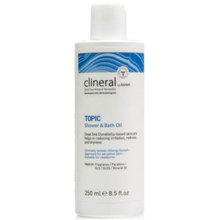 Ahava Clineral Topic, Idratante, Lenitivo, Olio Doccia, Corpo, Secco, 250 ml