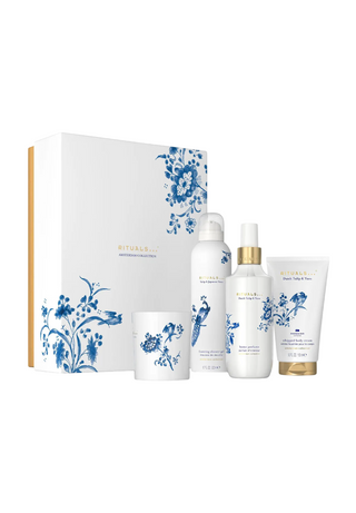 Rituals Set Rituali: Collezione Amsterdam, Detersione, Mousse doccia, 200 ml + Collezione Amsterdam, Idratante, Crema corpo, 150 ml + Collezione Amsterdam, Candela profumata, 140 g + Collezione Amsterdam, Tulipani olandesi, Cardamomo e Yuzu giapponese, Sp