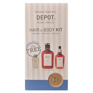 Set Depot: 100 Detergente per capelli N. 103, Pro-vitamina B5, Shampoo per capelli, Per l'idratazione, 250 ml + 200 Trattamenti per capelli N. 202, Complesso botanico, Balsamo senza risciacquo per capelli, Per l'idratazione, 100 ml + 600 Soluzioni per il