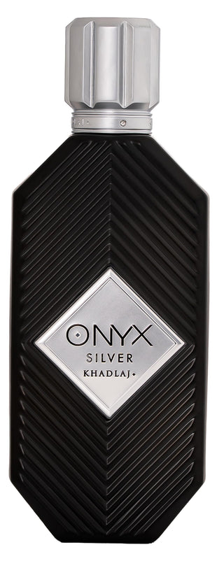 Khadlaj Onyx Silver, eau de parfum, per uomo, 100 ml