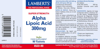 Lamberts Acido Alfa Lipoico 300 mg 90 Compresse — Integratore