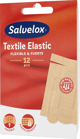 Salvelox Medicazione adesiva tessuto assortito 12 pezzi — Cerotto